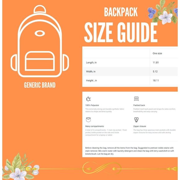 Minimalist modern profile backpack | Back to school | unisex bag | Gift for back - Picture 6 of 6